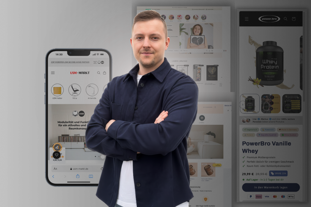 Auf dem Bild ist Robin Csipke der Gründer von Keno Medien einer Shopify Agentur aus Köln